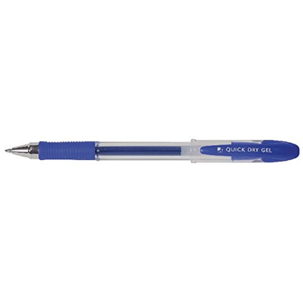 Q-Connect Quick Dry Gel Pen Medium Blue (Pack of 12)