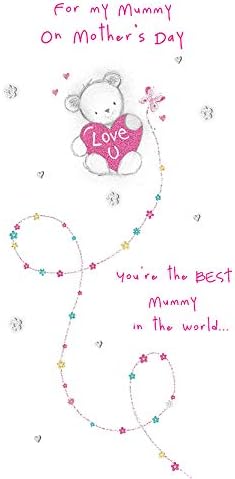 Piccadilly Greetings Muttertagskarte 'Mummy From Little Angel' – Liebevoll Gestaltet, 20,3 X 15,2 Cm