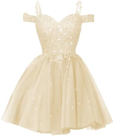 formal tea dress Puff-Sleeve Tea-Length Prom Dress: CD0187 Blush / 2XSmall