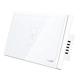 AUKEY Light Switch, Wall Light Touch Screen Switch with Crystal Glass Panel and LED Indicator
