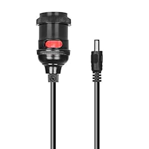 Amazon.com: 12 Volt Light Bulb Socket With 8' Wire - On Off Switch For