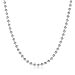 1.8mm Solid .925 Sterling Silver Military Ball Chain Necklace, 24 inches