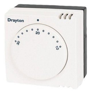 Drayton RTS3 Frost Thermostat 240V - Wi-Fi, White, Minimalist Style