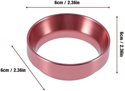 IronFizz897 Coffee Dosing Ring Intelligent Espresso Coffee Funnel Dosing Ring Brewing Bowl Coffee Powder for 58Mm Portafilter Coffee Tamper