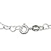 Joyful Creations Sterling Silver Heart Link Nickel Free Chain Bracelet Anklet Italy Adjustable