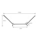 Blissun 10' Hammock Stand Outdoor Patio Heavy Duty Coated Steel Tube Frame with Hooks