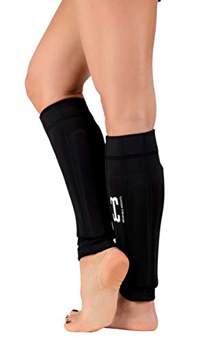 Wearable Weights Weighted Black Workout Compression Leg Sleeves (Large/XL, 1.5lbs Each)