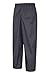 Mountain Warehouse Pakka Kids Waterproof Rain Pants -for Boys & Girls Black 7-8 Years