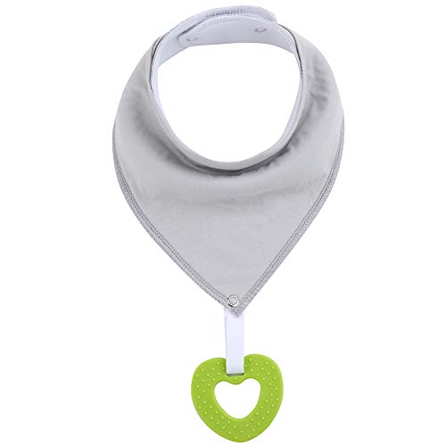 Baby Bandana Drool Bibs Unisex for Teething and Drooling - 6 Pack Super Soft Absorbent Cotton Bibs,Teething Toys Set Toddler Baby Shower Gift for Boys & Girls - Thumbnail 6