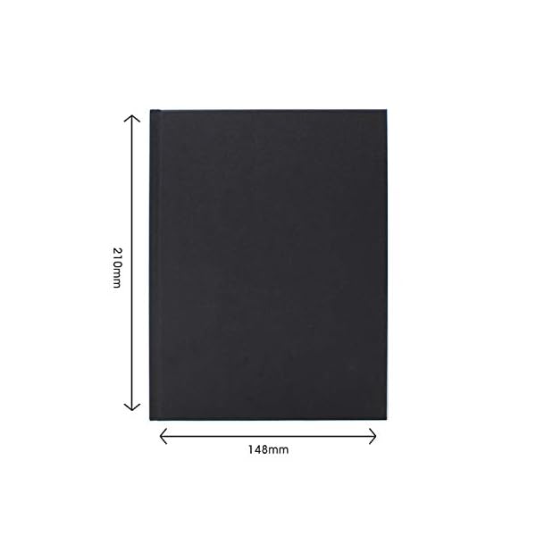 Artway-Studio-Casebound-A5-Sketch-Book-Portrait-92-Pages-46-Leaves-of-170gsm-Paper-Hardback-Sketchbook-Black Artway Studio Casebound A5 Sketchbook - Portrait - 92 Sides (46 Pages) of 170gsm Paper - Hardback Sketch Book / Pad