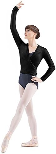 Bloch Women's Celine V-Neck Comfort Long Sleeve Top