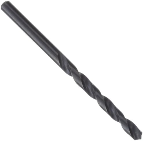 Precision Twist 2AB High Speed Steel Jobber Drill Bit, Black Oxide Finish, Round Shank, Spiral Flute, 118 Degree Point Angle, 5.10mm (Pack of 12)