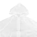 Women Packable Lightweight Transparent EVA Rain Jacket Poncho Raincoat with Hood