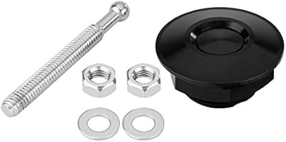 Noir Akozon Capot Moteur Universel Capot Bouton-poussoir Capot Voiture Kit Attache De Verrouillage Quick Lock
