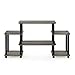 Furinno Turn-N-Tube No Tools Entertainment Center, Round Square Corner, French Oak Grey/Black