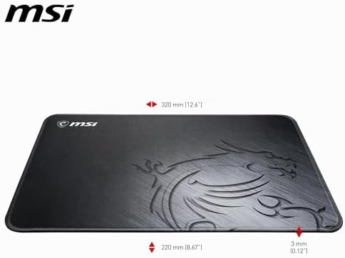 Agility GD21 Tapis de Souris Gaming - Surface Soyeuse en Tissu Gaming, Base antidérapante - 320 x 220 x 3mm