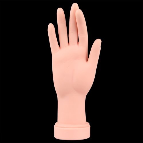Soft Plastic Fake Practice Hand for Nail Art Training Tips