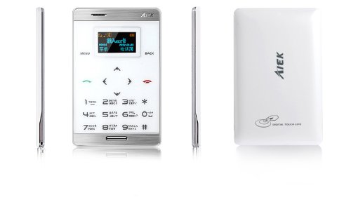 Huhushop(TM) Mini Ultra Slim Credit Bank Card Size Cell Mobile Phone GSM Quadband MP3 Bluetooth