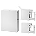 Tangkula Slim Storage Cabinet, Free Standing, with Slide Out Drawers, Narrow Floor Bathroom Organizer Next to Toilet, Toilet Paper Holder, 19 x 6.5 x 23 Inches (White)