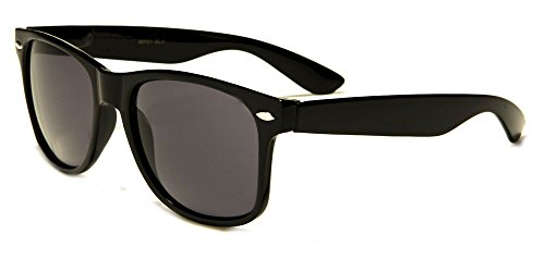 Sunglasses Classic 80's Vintage Style Design (Black Classic)