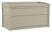 Suncast 50 Gallon Box Small Waterproof Outdoor Storage Container for Gardening Tools, Athletic Equipment and More Store Items on Deck, Patio, Backyard, Taupe primary