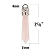 Wholesale Natural Quartz Pendant Hexagonal Pile Bullet Shape Reiki Chakra Crystal Pendant Bulk for Jewelry Making (A-6PCS Assorted)