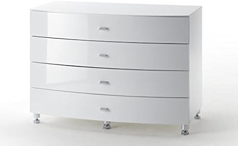 Lucca Chest of Drawers White 4 Drawer 