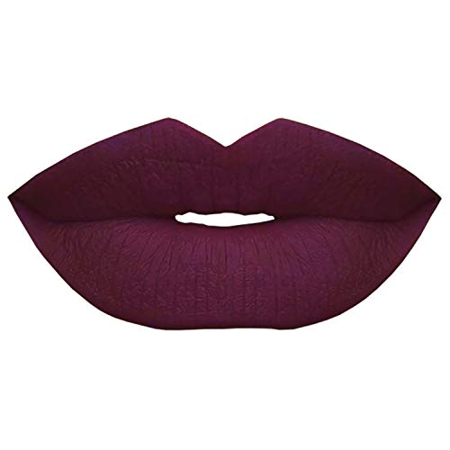 Matte Liquid Lipstick #09 Deep Violet Lip Stain Long Lasting Velvety Rich Matte Color Waterproof Makeup Pintalabios Matte Kiss Proof Water-Resistant Stay On Lipstick