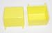 JSP Manufacturing Small Plastic Yellow Storage/Part Bins for Tools, Crafts - 10 Packs