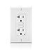 Leviton GFNT2-W Self-Test SmartlockPro Slim GFCI Non-Tamper-Resistant Receptacle with LED Indicator, Wallplate Included, 20-Amp, White primary