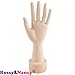 Rossy&Nancy Practice Flexible Mannequin Hand Nail Display with Soft Fingers and Practice Manicure Nails Hand