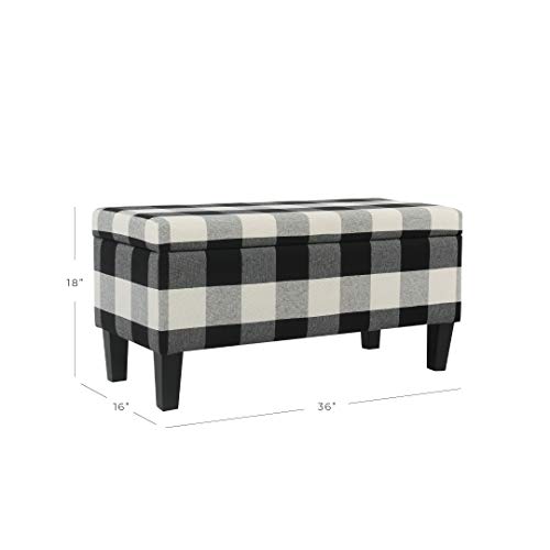 1 Meadow+Decorative+Black+Plaid+Storage