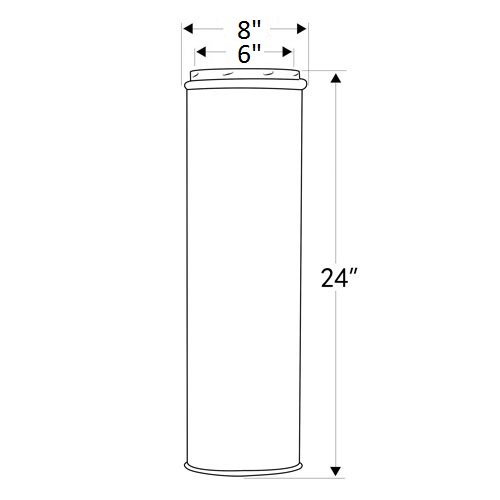 Shasta Vent 6" x 24" Class A, All Fuel, Double Wall, Insulated, SS "Chimney Pipe"  6" Dia. x 24" Length - Thumbnail 3