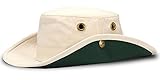 Tilley Endurables T3 Traditional Canvas Hat,Natural/Green,7.375