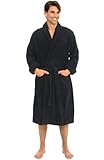 Alexander Del Rossa Mens Turkish Terry Cloth Robe, Thick Bathrobe