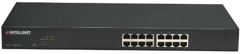 Intellinet 16-Port 10/100 Fast Ethernet Rackmount PoE Switch (503631)