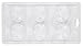 Halloween Chocolate Candy Molds - 3-Pack Decorating Molds for Halloween Parties, Holiday Theme Molds for Chocolate, Gummy Candy, Assorted Designs Including Spider Web, Pumpkin, Tombstones