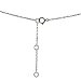 Hoops & Loops 925 Sterling Silver Heart Love Tiny Dainty Choker Necklace for Women, Silver Yellow Gold & Rose Gold