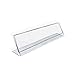 Azar 112703 8-Inch Width by 2-Inch Height Horizontal Name Plate Acrylic Sign Holder, 10 Count