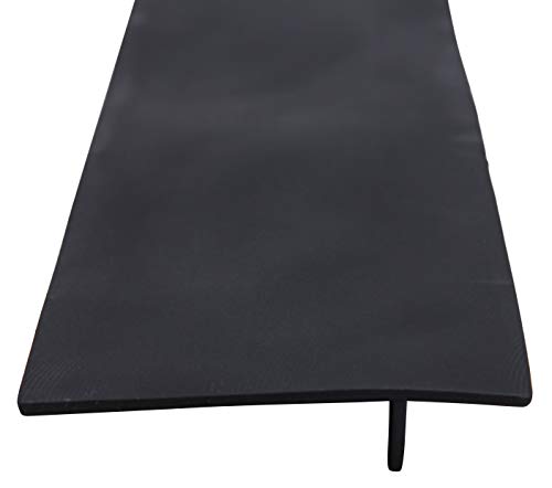 Silicone Counter Gap Cover for Kitchen Counters, Stoves, Appliance Gaps - 2-Pack, 25 Inches Each - Heat Resistant, Easy to Clean - Wide Spill Guard Covers Gaps Between Counters, Stovetop, Oven - Black