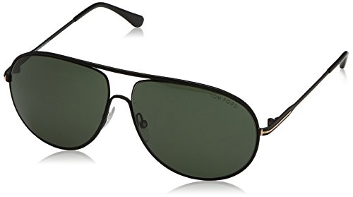 TOM FORD Men s Cliff TF450 02N Matte Black Green Aviator Sunglasses 61mm