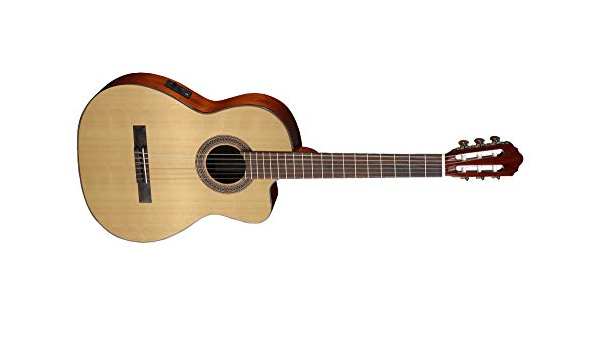 Amazon.com: Cort. Guitarra clásica con recogida. AC120CE-OP Serie Clásica,  con un corte : Instrumentos Musicales