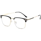 HOKETOP Blue Light Blocking Glasses for Men Anti-Fatigue Computer Monitor Gaming Glasses Prevent Headaches Glasses