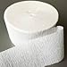 DENNECREPE White Crepe Paper Streamers 2 Rolls 140 Foot Total