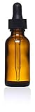 True Essence 1 Oz (30 Ml) Amber Boston Round Glass Bottle w/ Glass Dropper - Pack of 72