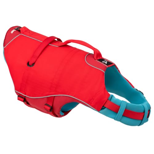Kurgo Surf N Turf Dog Life Jacket, Small, Red/Blue