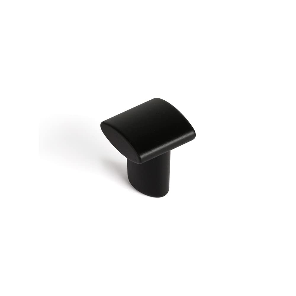 Blister with 4 Metal KNOBS for Furniture, with Matte Black Finish MOD.896 20x20mm REI