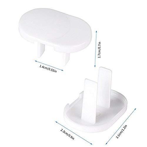 LoveInUSA 20 PCS Secure Press Plug Protectors Outlet Plugs Child Baby Safety Outlet Covers