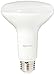 Amazon Basics 9.5 W Equivalent 65 Watt, 3000K Warm White, Dimmable, 15,000 Hour Lifetime, BR30 LED Light Bulb, 2-Pack