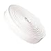 RV Designer 1 Inch Wide Vinyl Trim Insert for RVs - Flexible Molding, Exterior Use, and Roof Edge Molding - Ideal for Travel Trailers and Campers, Heavy Duty, 100 Foot Roll, White